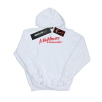A Nightmare On Elm Street Womens/Ladies Red Logo Hoodie S balta