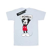 Disney Womens/Ladies Mickey Mouse Chill Cotton Boyfriend T-Shirt S balta