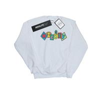 Disney Mens Mickey Mouse Fruit Blocks Sweatshirt L balta