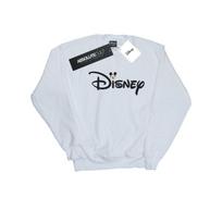 Disney Mens Mickey Mouse Logo Head Sweatshirt XXL balta