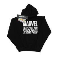 Marvel Boys Comics Action Tiles Hoodie 12-13 juoda