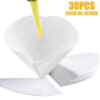 30Pcs Fryer Oil Filter Cone Filters Non-Woven Filter Cones Cooking Oil Filter Cones Maple Syrup Filter Pour Over Coffee Filter