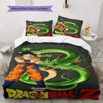 Son Goku Rašto Patalynė, Antklodės Komplektas Antklodės Užvalkalas Pagalvės Užvalkalas Namų Gimtadienio Dovana (1 * antklodės užvalkalas + 2 * pagalvės užvalkalai, be šerdies) 135x200cm