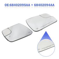 2 × Blind Spot + Heat Exterior Mirror Glass  For Dodge Ram 1500 2500 19-22