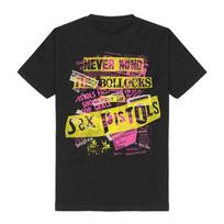 Sex Pistols Never Mind The Bollocks Collage Print T Shirt 100 Cotton Casual Neutral Tee Punk Rock Streetwear S