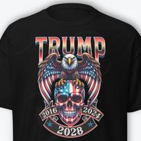 Funny Trump 2028 Shirt Trump Merchandise MAGA American Conservative Shirt Unisex Unisex T-Shirt S