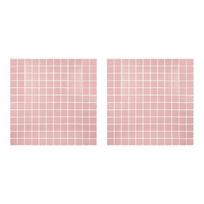 2Pcs Retro Wall Tile Stickers, 3D Self Adhesive Tile Stickers, Waterproof Wall Decal, Peel And Stick Backsplash Decals for Kitchen Bathroom Wall rožinė