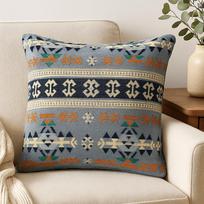 Kilim Cushion Cover – Turkish Charcoal Geometric