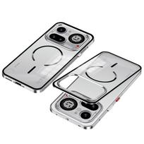 Dėklas Nothing Phone 4A Pro Phone 4A Aliuminio Lydinio Metalinis Rėmelis Buferis Matinis Akrilas Magsafe Belaidžio Įkrovimo Dangtelis white