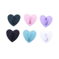 Mini Cute Bulk Sticky Phone Heart Metal Hook for Mobile Phone Accessory Rope Phone Strap Cute