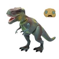 Electric Dinosaurs RC Dinosaur Toy Simulation Animal Model Toy with Walking Light Sound žalia