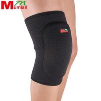Mumian Sports Leg Knee Patella Support Brace Wrap Protector Kelių pagalvėlės Rankovės storina XL juoda