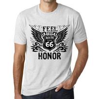 Men’s Vintage Tee Shirt Graphic T Shirt Feel The Honor Vintage White XS baltos spalvos nuo blyksnio
