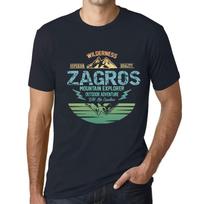 Men’s Vintage Tee Shirt Graphic T Shirt Mountain Explorer ZAGROS Navy XS bedugnė