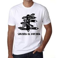 Men’s Vintage Tee Shirt Graphic T Shirt Time for New Advantures Shubra El Kheima White XS balta
