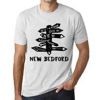 Men’s Vintage Tee Shirt Graphic T Shirt Time for New Advantures New Bedford Vintage White XS baltos spalvos nuo blyksnio