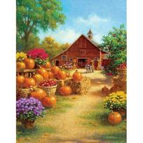 Deimantų tapyba Moliūgų kabinos kryžminio dygsnio rinkiniai Deimantiniai mozaikos krištolo deimantiniai siuvinėjimai 20X30CM brown