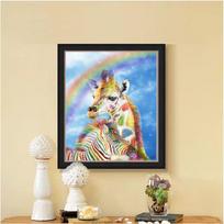 Diamond Painting Giraffe Full Drill Embroidery Pebble Diamonds for Home Decoration Cartoon Animal 20X30CM