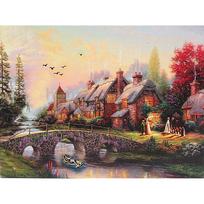 Deimantinis siuvinėjimas balta kreida 5D Deimantinis kryžminio dygsnio krištolinis pilnas deimantų rinkinys Nebaigtas Gražus 20X30CM beige