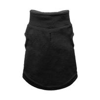 Minkštas vilnonis šunų paltas Šilti drabužiai naminiams gyvūnėliams Žieminiai šunų striukės drabužiai mažiems šunims ir katėms XS juoda