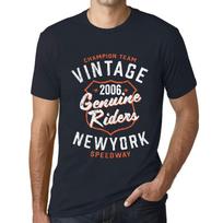 Men’s Vintage Tee Shirt Graphic T Shirt Genuine Riders 2006 Navy XS bedugnė