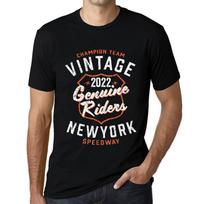 Men’s Vintage Tee Shirt Graphic T Shirt Genuine Riders 2022 Deep Black XS juoda