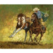Deimantinis portretas tapyba kaubojus, mokantis arklio siuvinėjimo kryželiu siuvinėjimo mozaikos dovanų namų dekoras 20X30CM black