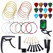 Kit di cambio corde per chitarra Kit di accessori per chitarra Strumento įvairiaspalvis