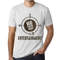 Men’s Vintage Tee Shirt Graphic T Shirt No Wrong Way Entertainment Vintage White XS baltos spalvos nuo blyksnio