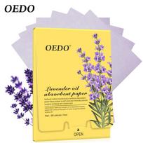 OEDO 90 vnt. / dėžutė Levandų aliejų sugeriantys popieriaus lakštai Veido priežiūra Taisymas Odos priežiūra Sumažinti riebalų kiekį išlaikyti veidą švarų Spuogų gydymas Balinamasis aliejus 1pcs yellow