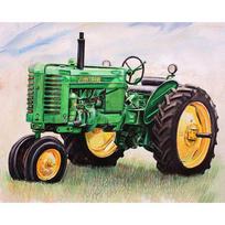 Deimantinis siuvinėjimas Green Tractor 5D Deimantinė tapyba mozaika Paveikslėlis Rankų darbo namų dekoras 20X30CM green