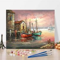 Namų dekoravimas Drobė „pasidaryk pats“ tapyba pagal numerius Meno numeriai Aliejinė tapyba Skaitmeninė aliejinė tapyba 40x50cm no frame gray