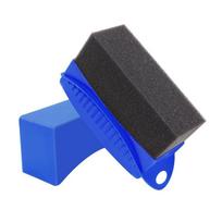 Car Tire Cleaning Sponge Wipe Polishing Oiling Waxing Brush Tool with Cover Universal Auto Wheel Tyre Contour Maintenance Care mėlyna