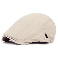 Beret Hat Adjustable Cold-proof Accessories Classic British Style Gentleman Men Berets for Travel smėlis