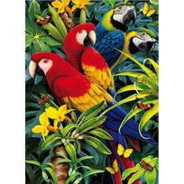 Pasidaryk pats 3D deimantinė tapyba Gyvūnas Papūga Siuvinėjimas Kryželiu Amatas Dygsnis Namų Dekoravimas Full Round 60x90CM red