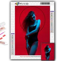 Deimantų tapyba Cyberpunk Sexy Art Deimantinė mozaikos amatai Deimantiniai siuvinėjimai Full Round 20X30CM
