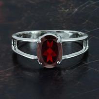 Raudono granato akmens žiedas 925 svarų sterlingų sidabro solidus raudonas akmuo madingi žiedai moterims dovanų idėja akmens papuošalai 4,88 g apytiksliai 10 black