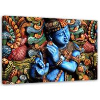 Spaudinys ant drobės Buddha Mandala Feng Shui 60x40 įvairiaspalvis