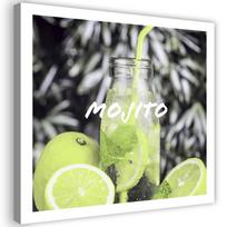 Spaudinys ant drobės Mojito Drink Lime 30x30 geltona