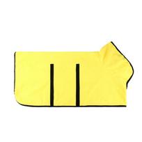 Dog Drying Coat Robe Towel Dog Bathrobe Absorb Moisture and Dry Pet Quickly Puppy towelling Bathing Accessories XS geltona