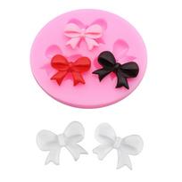Bow Knot Resin Art Formelės Fondant Šokoladinis Pudingas Silikoninė Forma Bowknot Design Modeliavimas Tortų dekoravimas Tortų dekoravimo įrankiai small pink
