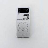 Ins Letter Shell, skirtas Samsung Galaxy Z Flip4 5g Flip 3 4 Flip3 PC Hard 3 in 1 Cute Love Heart Couple Phone Case Conque For Samsung Z Flip 4 white