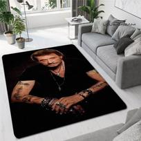 Prancūzų roko žvaigždė Johnny Hallyday spausdinti kilimą žaidimų kambarys svetainė miegamasis neslidus kilimas fotografija rekvizitas gimtadienio dovana 40x60cm