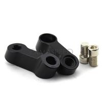 2 vnt. motociklo galinio vaizdo veidrodžių prailginimo stovas 10 mm pagal laikrodžio rodyklę veidrodžio ilgintuvo adapteriai, skirti MT09 MT07 FZ09 universalus juoda