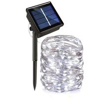 Neperšlampama lauko 8 režimų saulės lemputė pasakų lemputė lauko sodo apžiūros šviesa Kalėdų vakarėlio dekoravimo atmosferos šviesa 7M-23FT 50LED balta