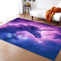 Vaikų vienaragis arklys kilimas miegamojo valgomojo kilimėlis svetainės kilimai namų dekoravimui minkštas svetainės koridoriaus kilimas 40x120cm blue