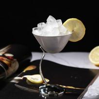 Nerūdijančio plieno taurė kokteilių taurė vestuvių vakarėlio gėrimo taurė metalinė rožinio aukso šampano fleita martini taurė deserto kokteilio taurė Silver Goblet 200ml