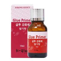 Korėjos blakstienų valiklis Customize K-glue Primer 15ml Clear Eyelash Extension Cleanser Glue Braškių gruntas white