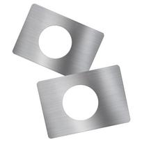 Universal Doors Lock Plate With Tape 2Pcs Deadbolt gray