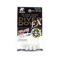 Xesta Jig Head Black Star Head Diver Down EX L 3,5 gramų kabliukas, dydis 4 (4138)